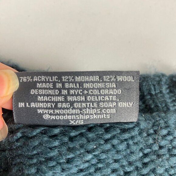 Wooden Ships ‘Chillax’ Sweater Women's Size XS / S Mohair Wool Blend - Picture 12 of 15